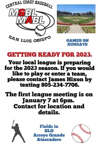 SLO MSBL 2023 flyer
